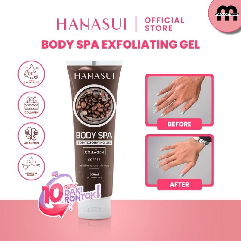 Hanasui Body Spa Exfoliating Gel Coffe With Collagen