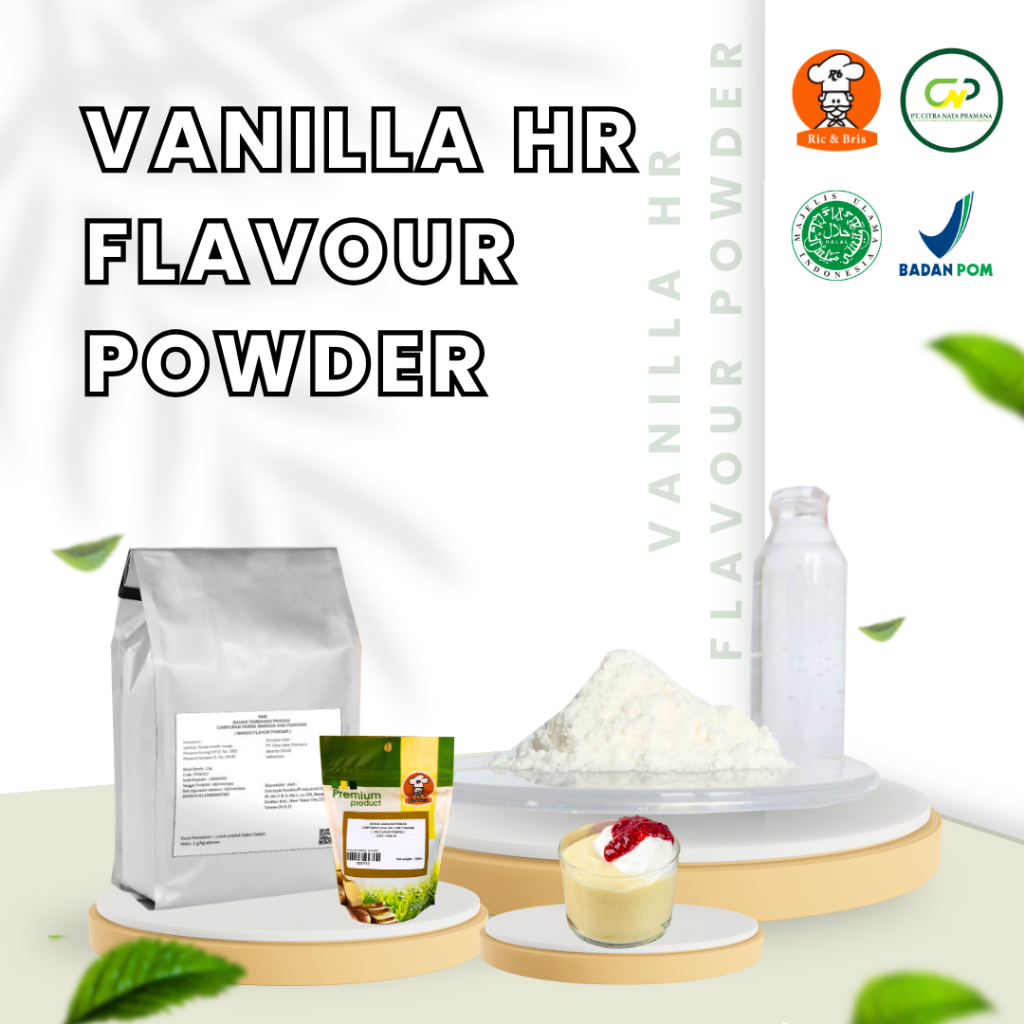 

Vanilla HR Flavour Powder / Bubuk Vanila / Vanilla Bubuk / Vanilla Powder R&B