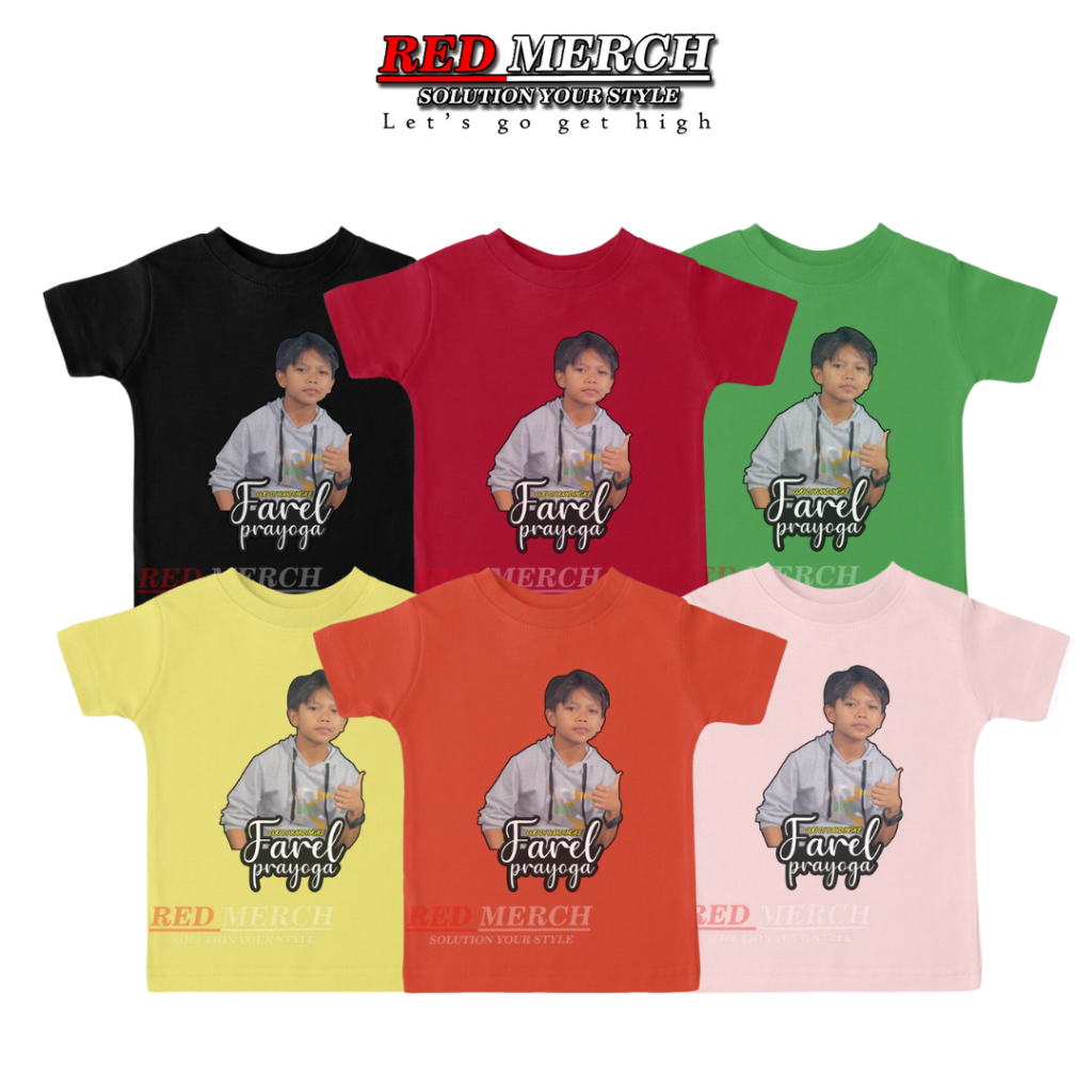 Kaos baju Anak gambar Farel Prayoga