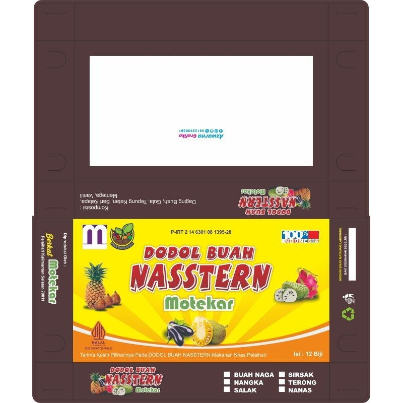 

DUS CUSTOM (MINIM ORDER 1000 PCS) ukuran 17x9,5x2,5 cm