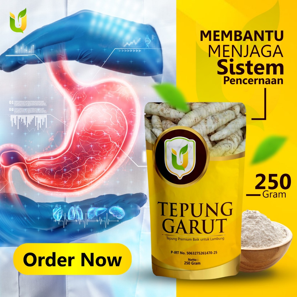 

Tepung Umbi Garut Tepung Premium Organik Baik Untuk Lambung 250 gr