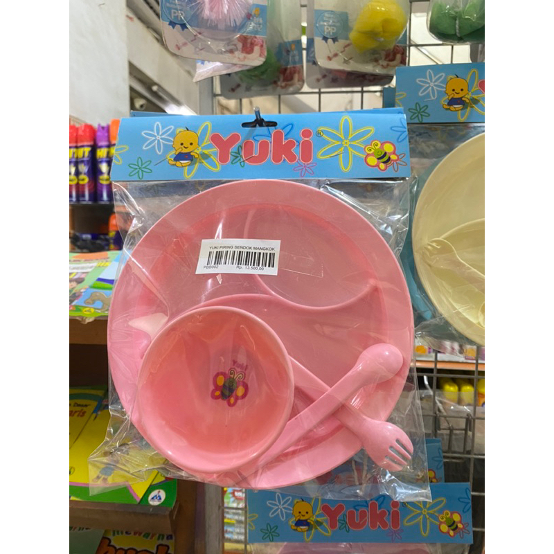 YUKI Set Piring Sendok Mangkok peralatan Bayi