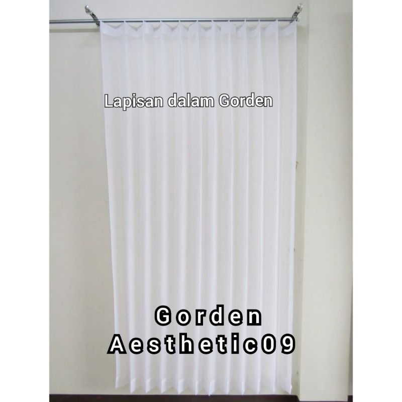 Gorden Vitrase Jendela Lapisan Dalam Gorden Vitrase Polos Putih