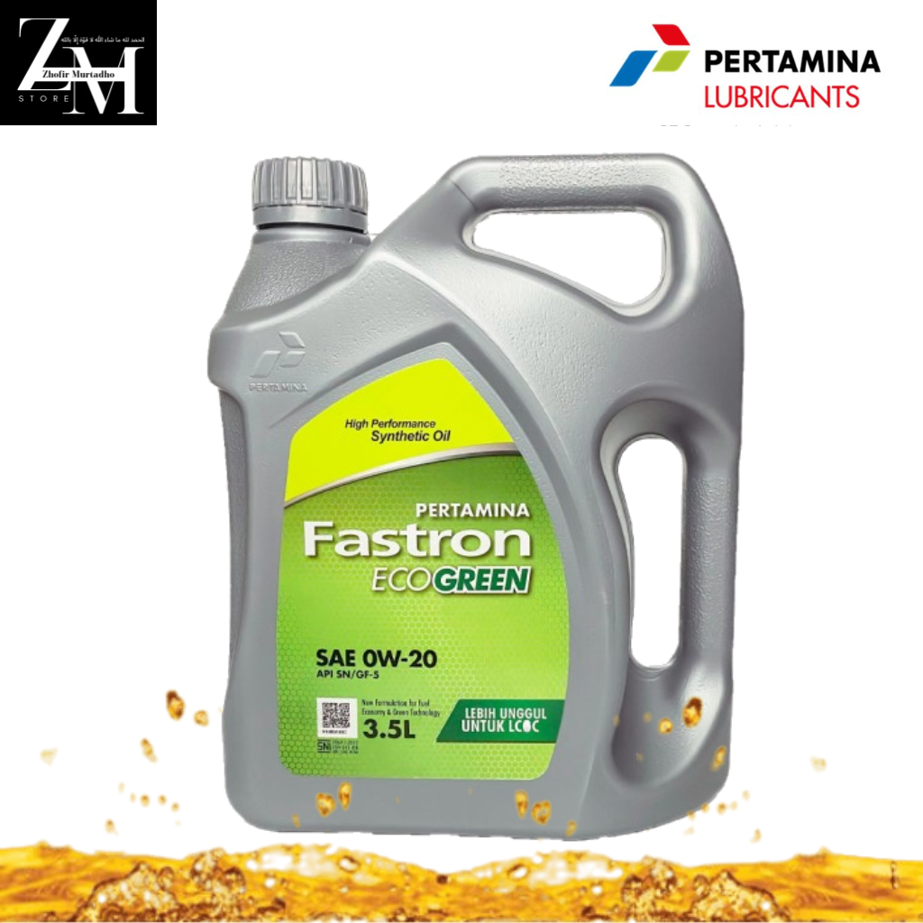 OLI MESIN FASTRON ECOGREEN 0W 20 3.5 LITER ORIGINAL PERTAMINA