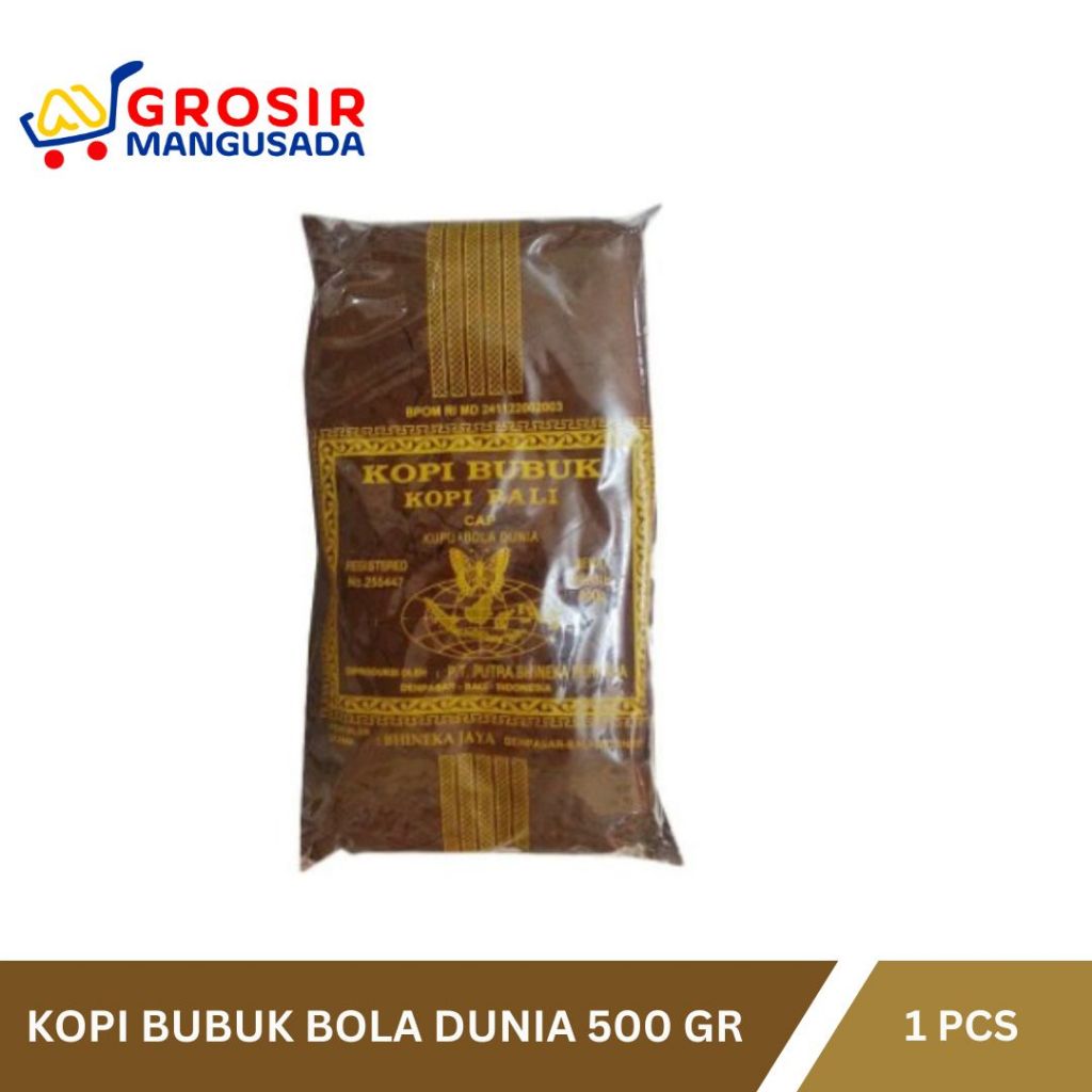 

Kopi Bubuk Bali Cap Bola Dunia 500gr