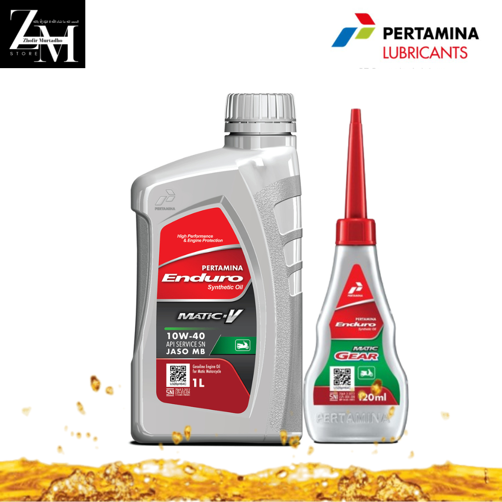OLI ENDURO MATIC V 10W 40 1 LITER PAKET DENGAN OLI GARDAN ENDURO GEAR MATIC