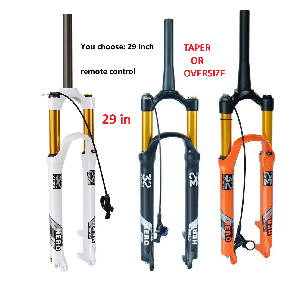 Fork HERO AIR 29 REMOTE TAPER OVERSIZE 31.8 Travel 120 TAPERED inch 29inch udara angin Lock out garp