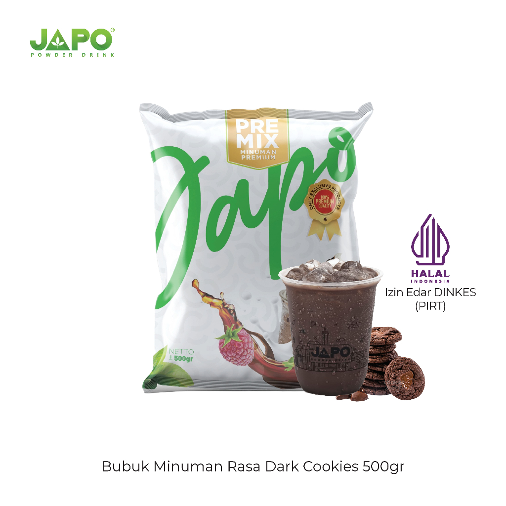 

JAPO Bubuk Minuman Dark Cookies 500 Gr