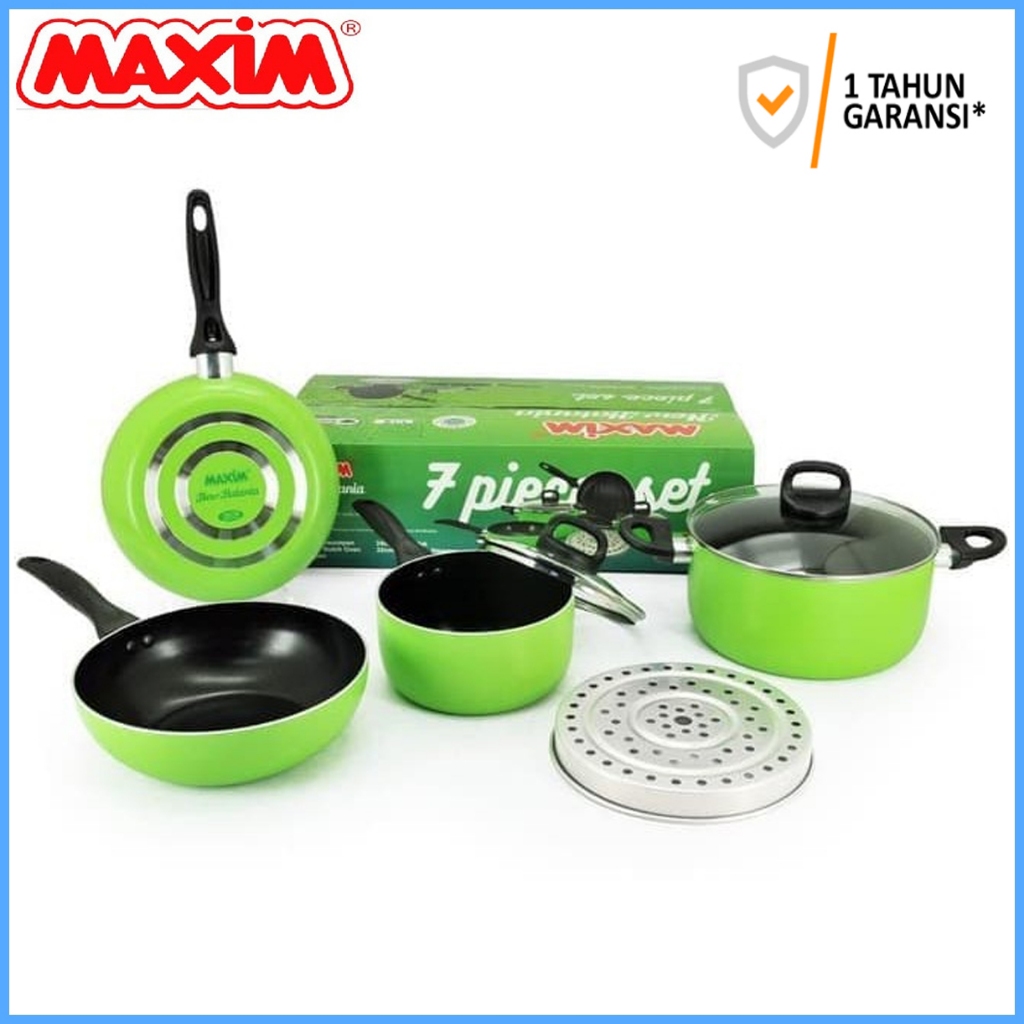 Wajan Maxim Halania 7pcs Panci Set Anti Lengket