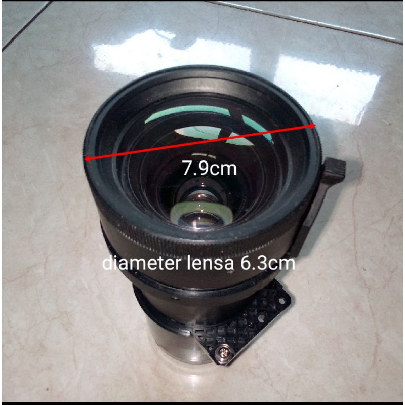 LENSA PROYEKTOR DIY LCD OHP DIAMETER 7.9CM PANJANG 17CM