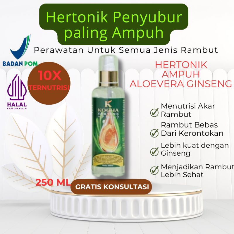 Hair tonik Rambut Rontok tonik penyubur rambut ampuh ginseng aloevera