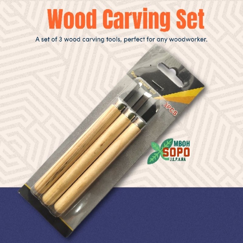 

Mini Wood Carving Set, Alat Kerajinan
