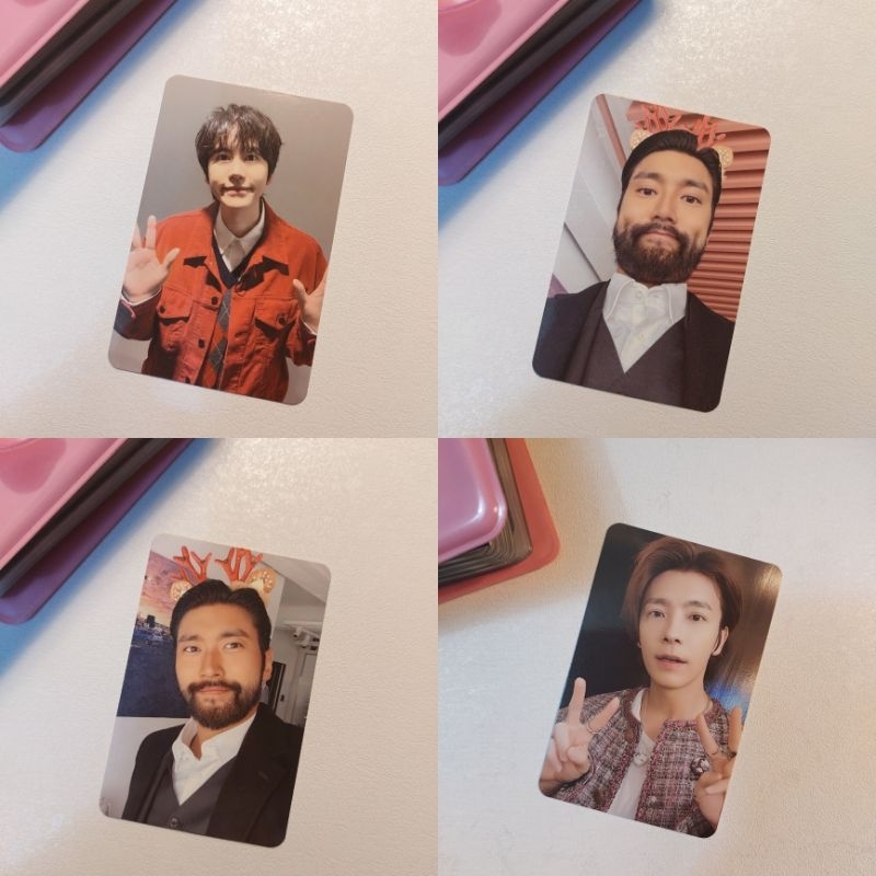Photocard PC Pink Christmas Super Junior SUJU Kyuhyun Donghae Siwon