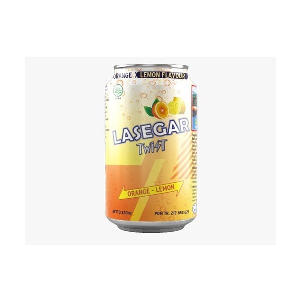 

LASEGAR TWIST ORANGE 320ML CAN | MINUMAN BERSODA RASA JERUK