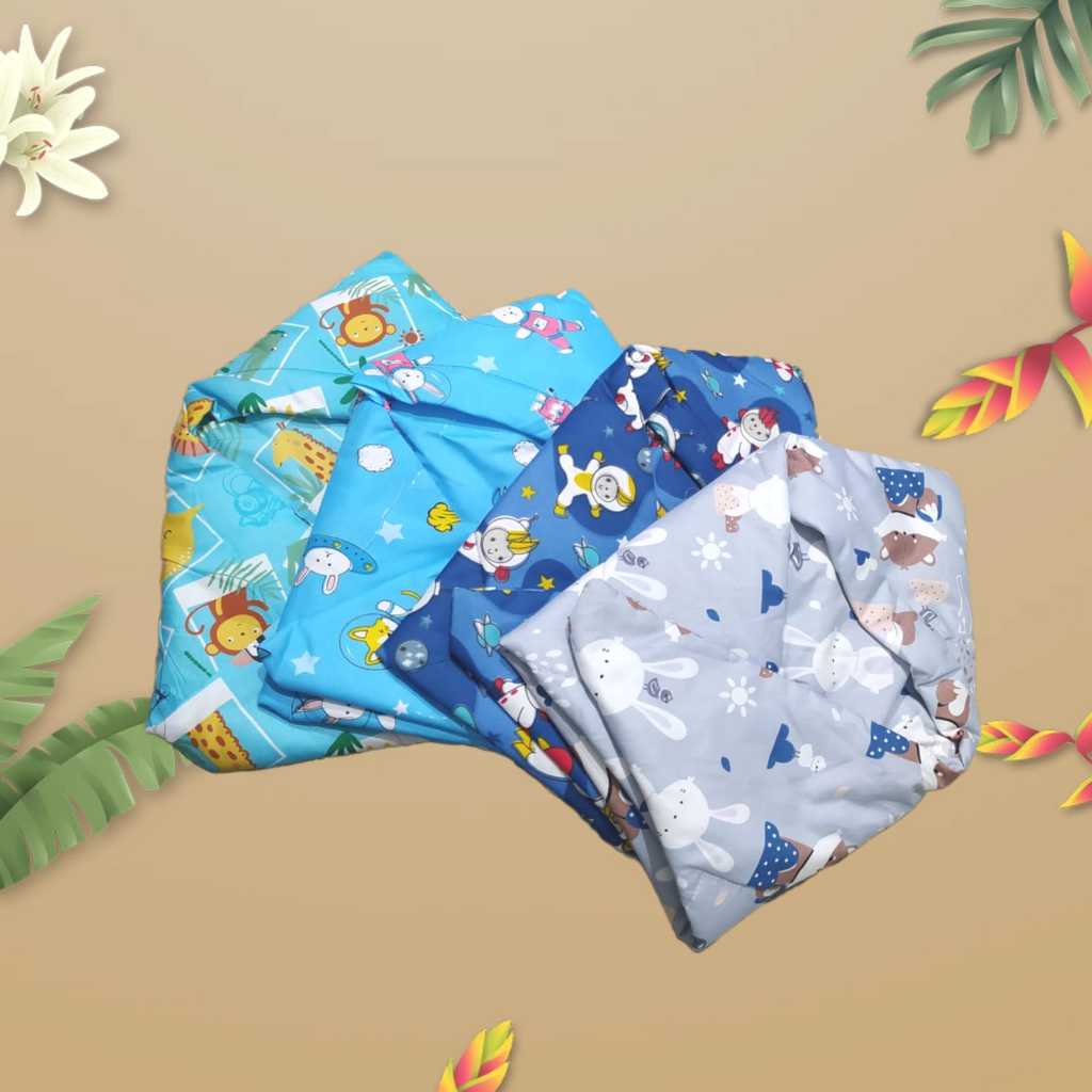 Selimut Topi Bayi Motif | Selimut Bayi Topi | Selimut Bayi Lembut karakter