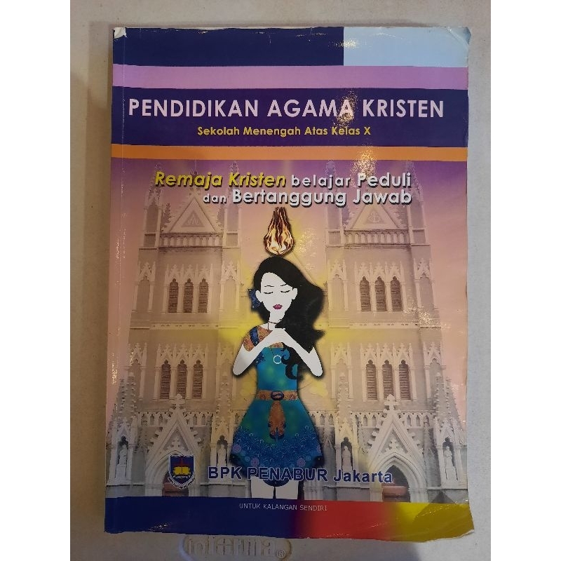 preloved pendidikan agama kristen SMA kelas 10 , BPK Penabur Jakarta