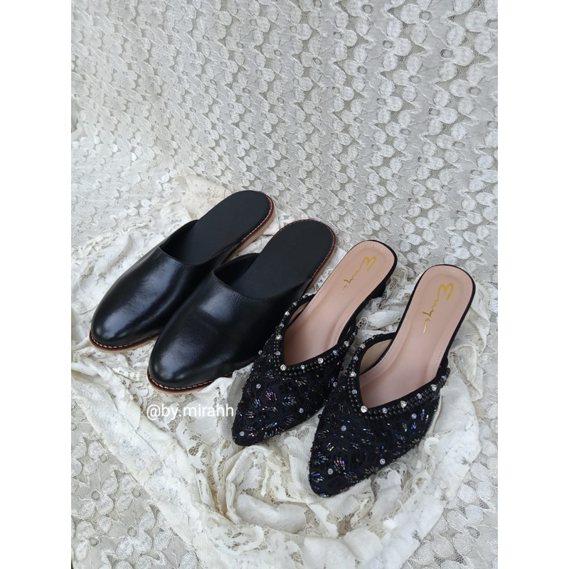 Sepatu Wedding Couple / Selop Pria dan Wanita