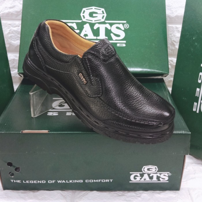 Sepatu Formal Pria Sepatu Kulit Gats LB 5002 - Black