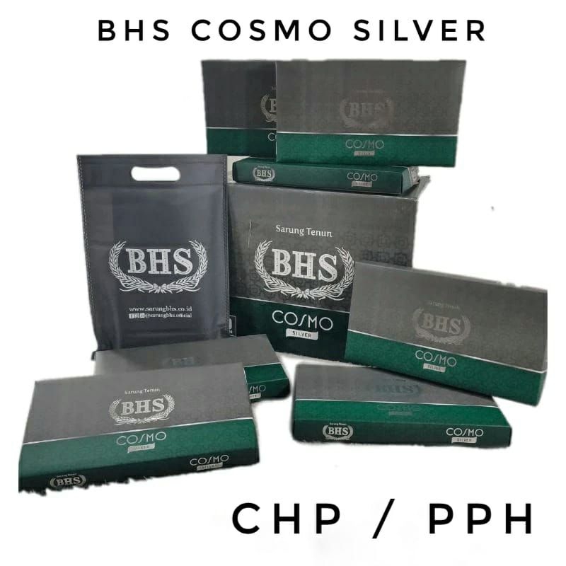 Sarung BHS Cosmo Silver CHP PPH Cosmo Hitam Polos Ecer Grosir SN