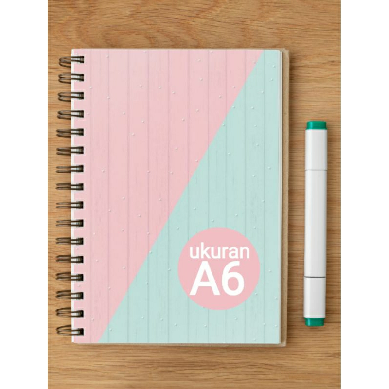 

Pocket NoteBook Aesthetic A6 Spiral - A01