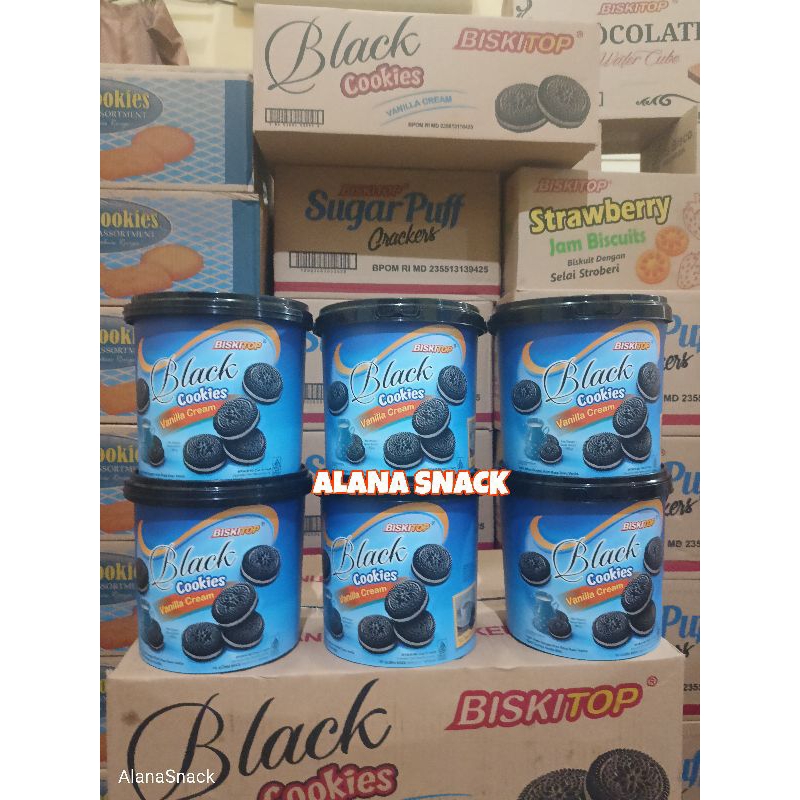 

biskitop black cookies 400gr 1 karton isi 6