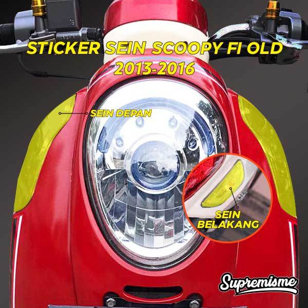 Stiker Lampu Sein SCOOPY FI Old 2013 - 2016 | Stiker Lampu Sein SCOOPY FI Old | Stiker Pelindung Lam