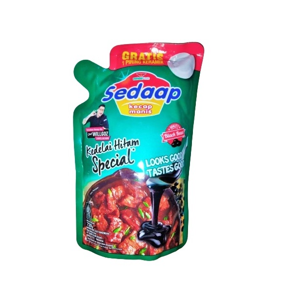 

Sedaap kedelai Hitam Special Kecap Manis Refill Pouch [728 Gr]