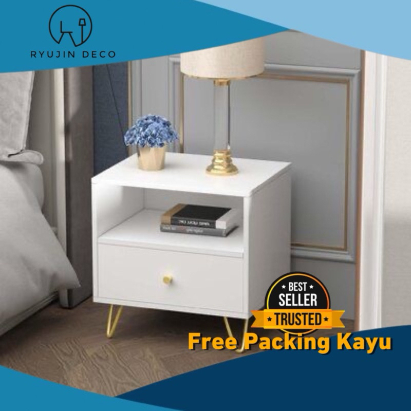 Nakas badside nakas samping kamar tidur minimalis nakas kaki besi