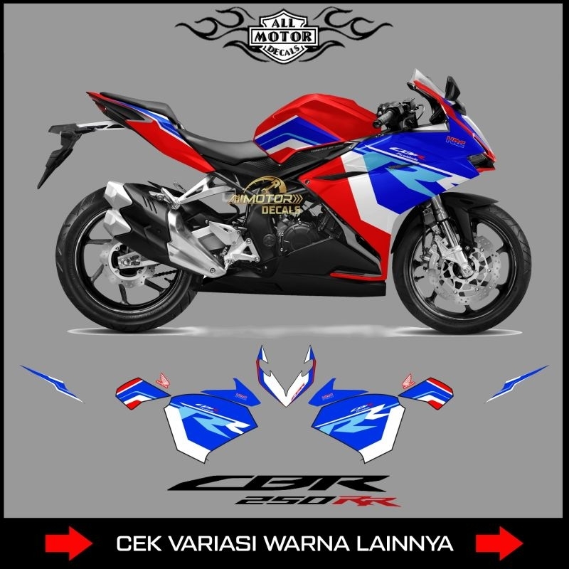 Striping Cbr 250 RR Old Livery Hrc Tri Color / Sticker List Honda Cbr250rr / Decal Motor Cbr 250rr L