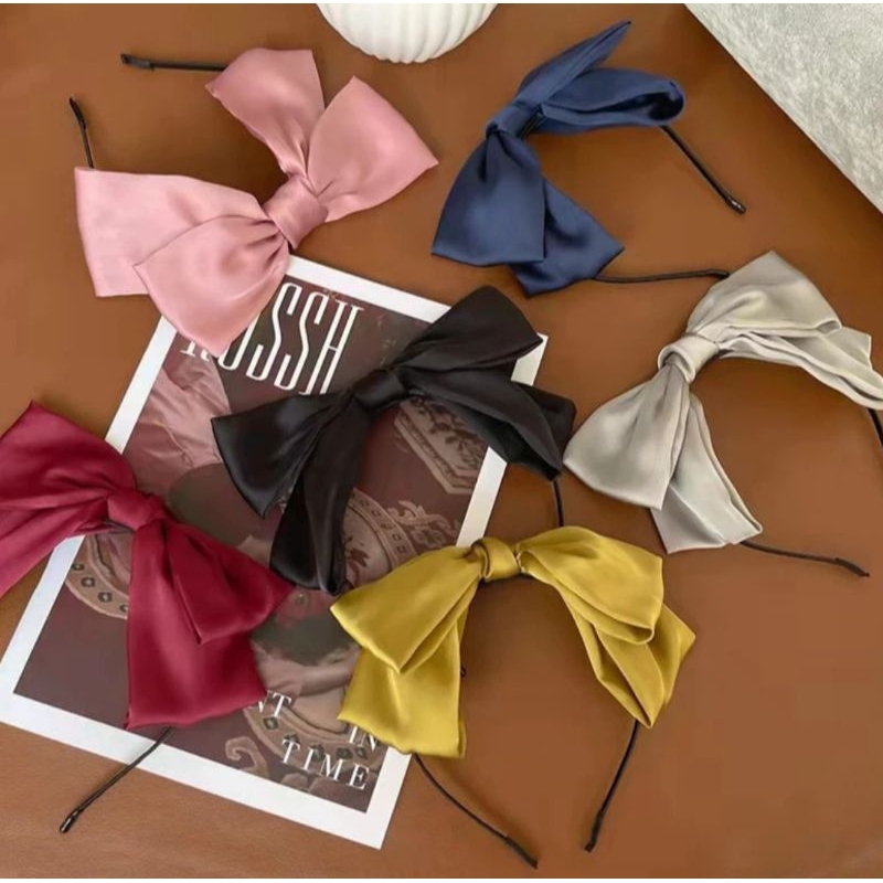 Bando Korea Wanita Dewasa Pita Besar Bandana Aksesoris Fashion