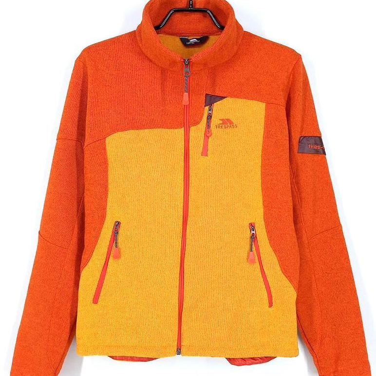 Trespass Knit Zip-Up Long Sleeve Shirt Trespass T-Shirt Jaket Trespass Baju Lengan Panjang Trespass 