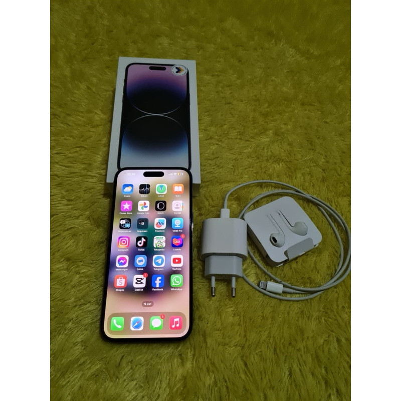 iP 14 Pro Max 256gb iBox garansi masih on lama