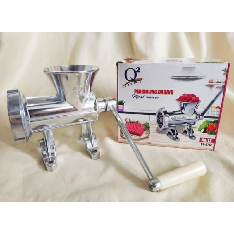 Alat Penggiling Gilingan Daging / Meat Mincer Manual No 12 Q2 8712 / Q2-8712