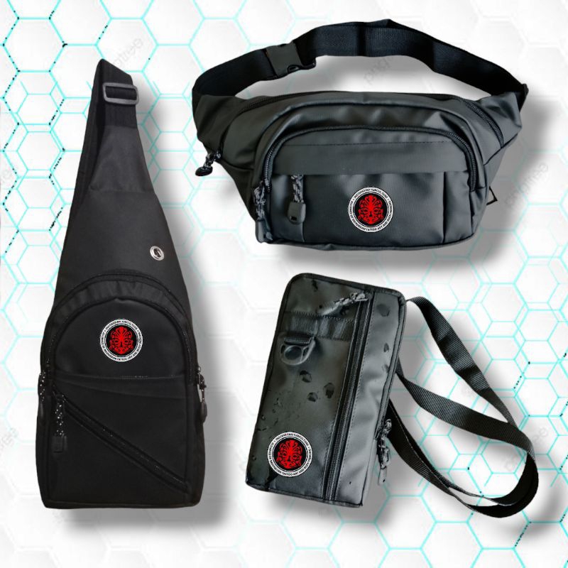 TAS SELEMPANG ANTI AIR MASBERTO WAISTBAG / TAS HP / TAS BOTOL TAS SELEMPANG HANGBAG MASBERTO TATTO