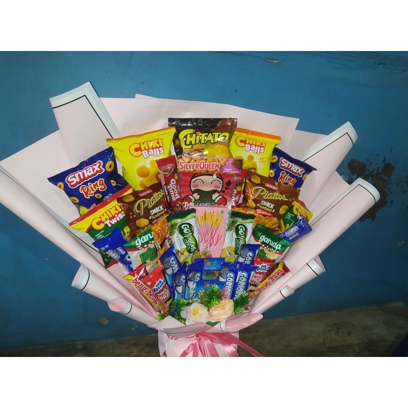 

Bucket Snack Jumbo Bouquet Snack Ulang Tahun