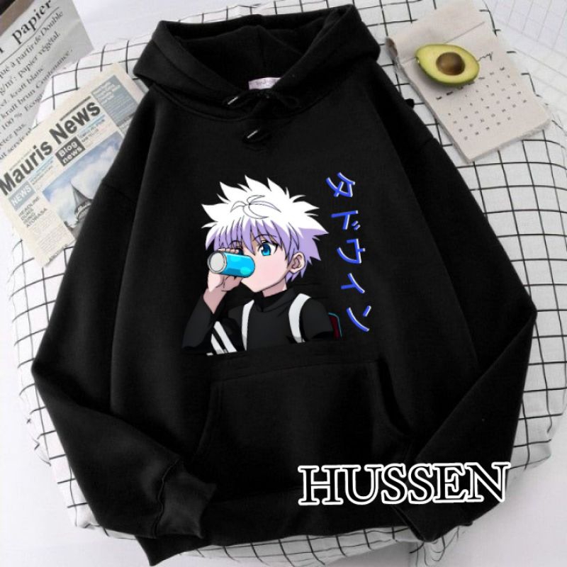 SWEATER HOODIE ANAK MOTIF ANIME KILUA JAKET HOODIE UNTUK UMUR 1-14 TAHUN