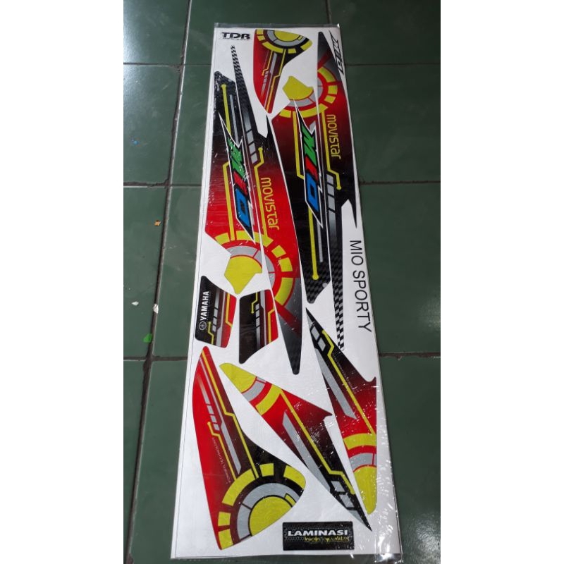 stripping variasi yamaha mio 110 sporty movistar grafis new