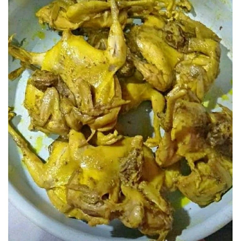 

Burung puyuh ungkep siap goreng