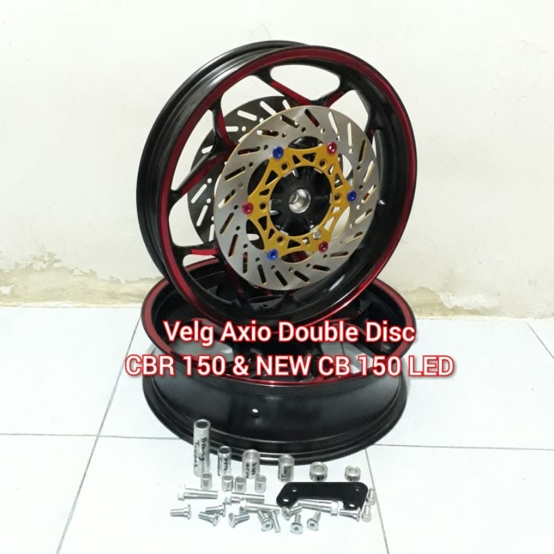 Velg Axio Double Disc Cbr 150 facelift k45g K45n K45r New Cb 150R 150x LED Cbr150 lokal k45 CBU Pelk
