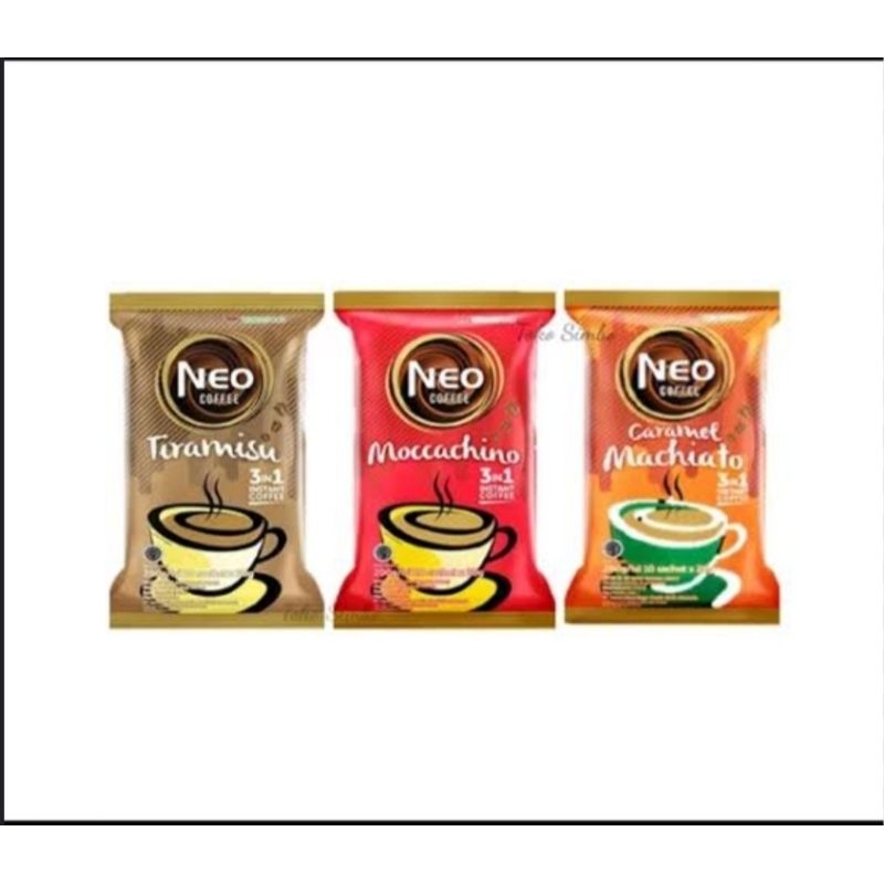 

Neo coffee 3 in 1 9 sachet