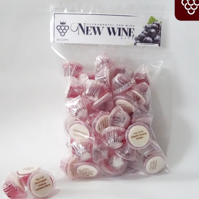 

CHVT258 Penjualan TerbaikCOD Paket Anggur Perjamuan Kudus Lite Hosti Ayat isi 5