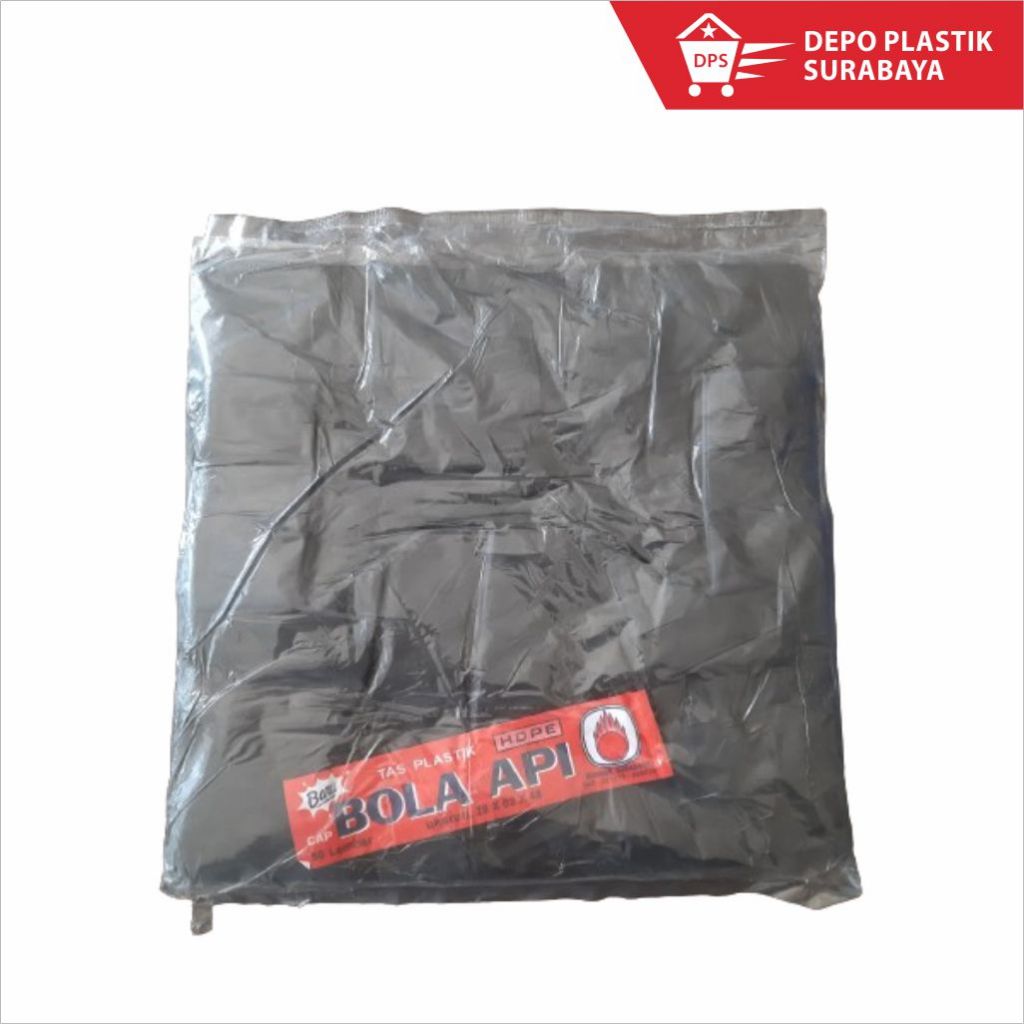 Kresek Bola Api 28 Hitam / Kresek Makanan / Kantong Kresek / Kresek Hitam 28
