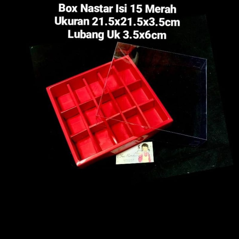 

(5pcs)karus nastar imlek dus merah packaing nastar box nastar sekat 15 hampers CNY