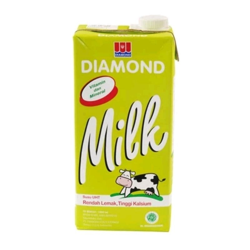 

Susu Diamond UHT 1 Liter/PerDus-Fullcream,Cokelat,Lowfat-Diamond UHT
