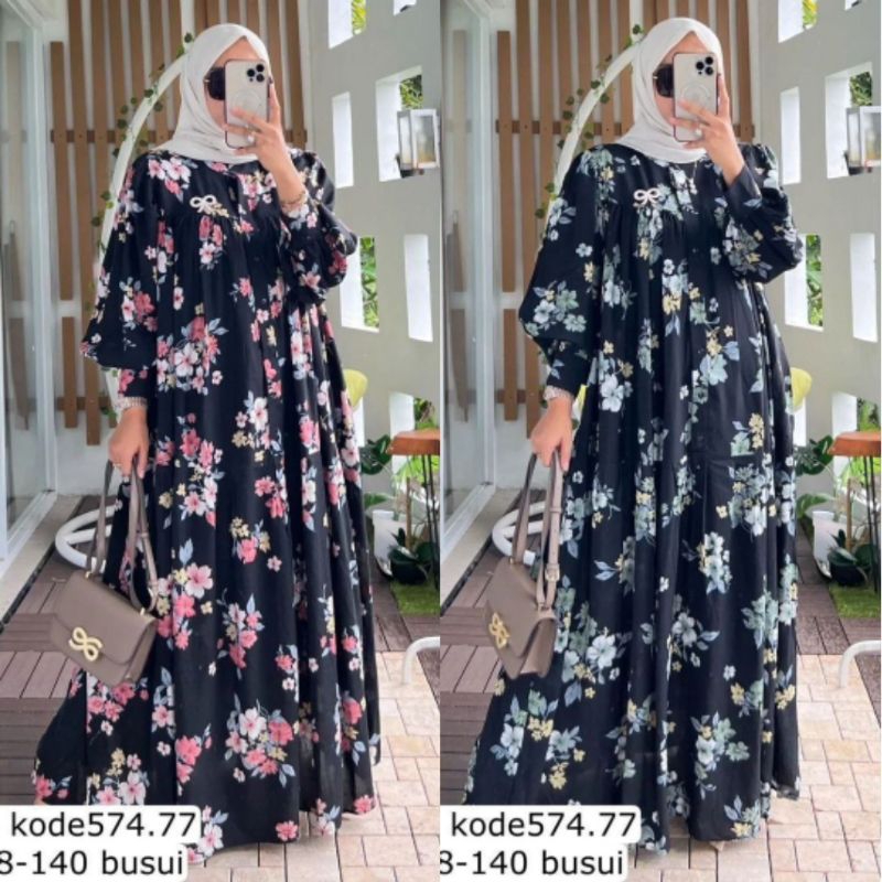 [COD] Mezora Dress Mecca Gamis Zaskia Jumbo Rayon Diamond