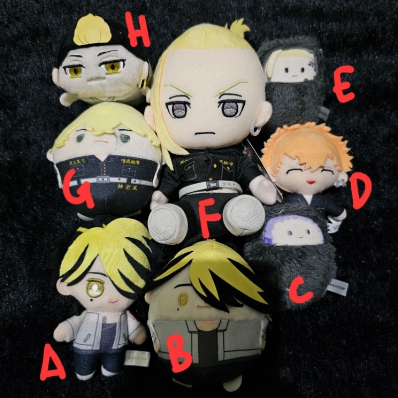 nuigurumi plush tokyo revengers draken kazutora hanma mitsuya dkk