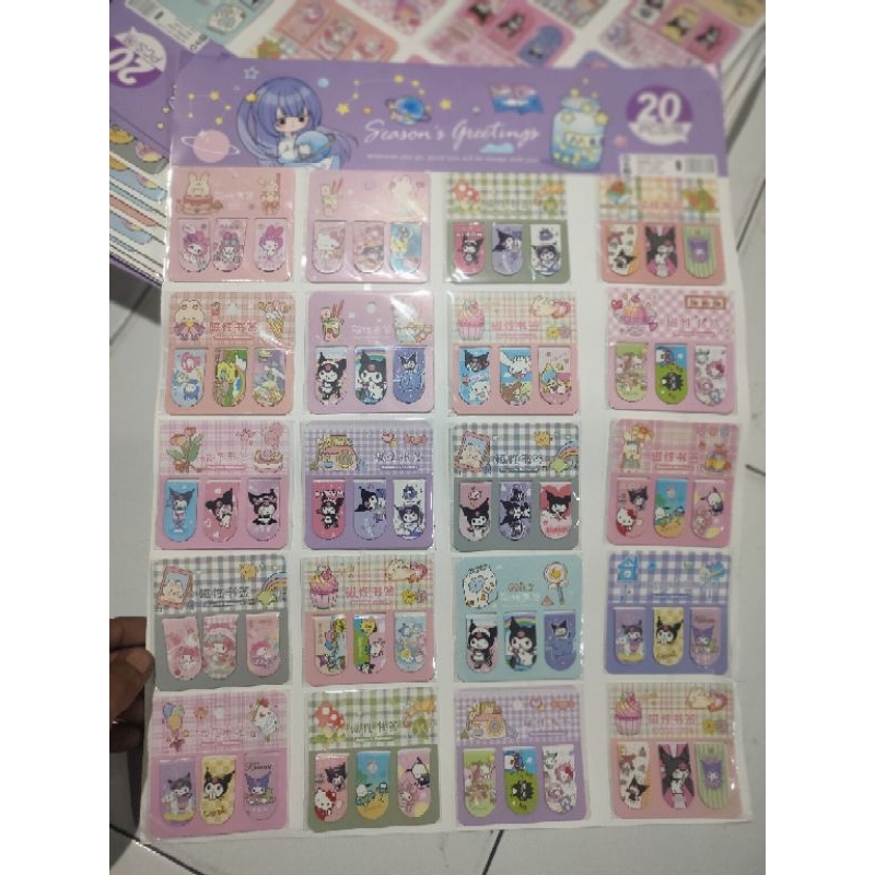 

H7Y Pembatas Buku Lembaran 3 x 20pc