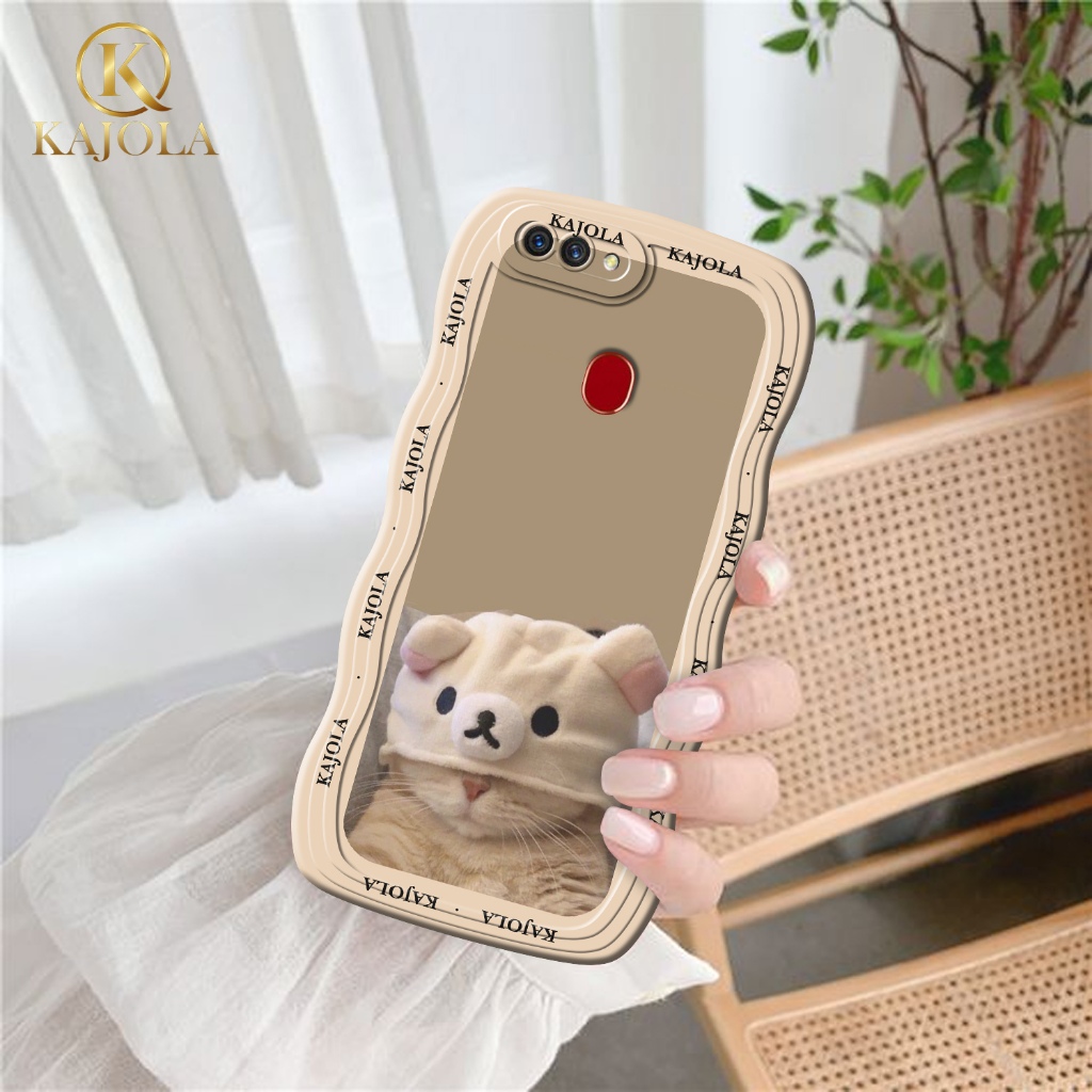 Case Gelombang Oppo A5S / A12 / A11K / A7 / F9 Motif Aesthetic Bahan Softcase silicon Lentur - Skin 