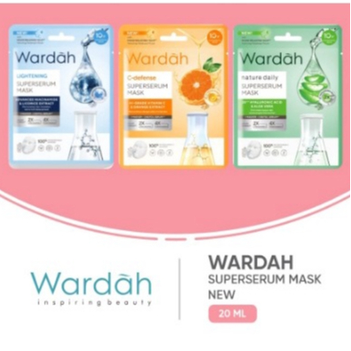 WARDAH SUPER SERUM SHEET MASK 20ML#Masker topeng Wardah#Masker Wardah