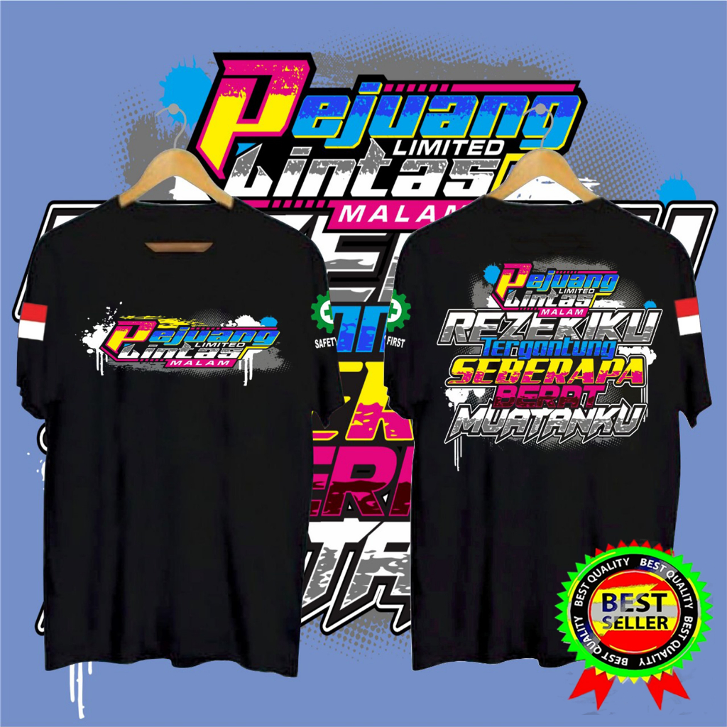 KAOS PRIA PEJUANG LINTAS MALAM LIMITED  |  SIMPLE, DINAMIS, DAN MEMBERIKAN KESAN KASUAL